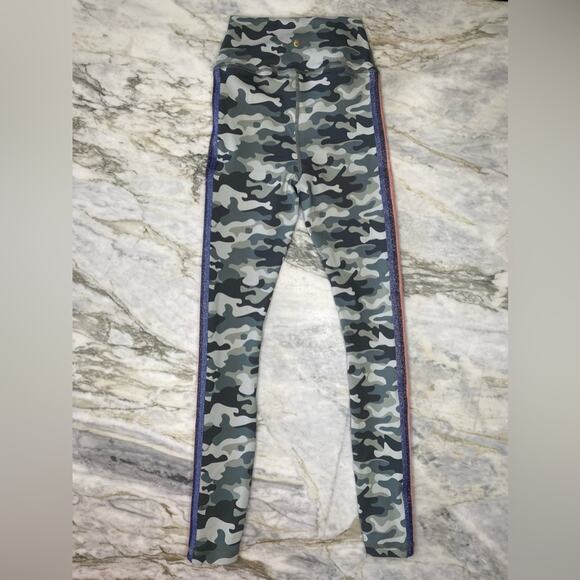 SPIRITUAL GANGSTER Camo Rainbow Stripe High Rise Compression Yoga Leggings XS - Picture 6 of 12